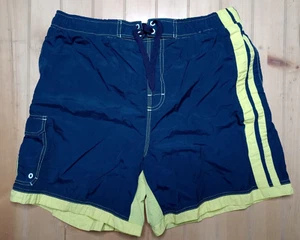 Hobie Swim Trunks Short XL Blue & Yellow - Picture 1 of 4
