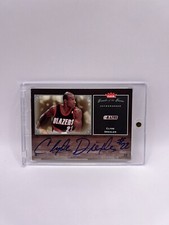 Clyde Drexler 2005-06 Fleet Greats Of The Game Auto W/ Mag