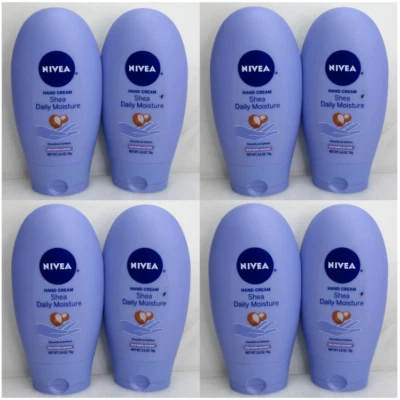 NIVEA CREMA DE MANOS KARITÉ HIDRATACIÓN DIARIA MANTECA DE KARITÉ ENRIQUECIDA 2,6 OZ NUEVO SIN CAJA LOTE DE 8 Foto 1 de 3