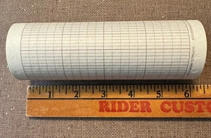 Graphic Controls Corp, One Roll of Chart Paper for 6-inch Polygraph Lafayette - Picture 1 of 7