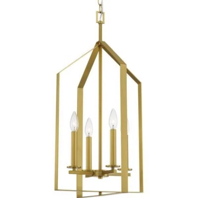 Progress Lighting Vertex 4-Light Foyer Light, Brushed Gold - P500432-191 - Image 1 of 4