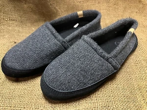 ACORN MOC SLIPPERS DARK CHARCOAL MEN NEW - Picture 1 of 7