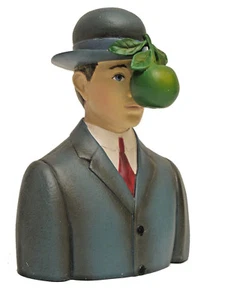 René Magritte Il Sohn Del Uomo Figura Scultura - 20121F - Picture 1 of 6