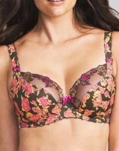 NWT FREYA "Sadie" Balconette Plunge Bra AA4411 Tutti Fruitti size 32H - Picture 1 of 4