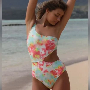 NUEVO Traje de baño Hannah Rosen x Free People asimétrico de una pieza pequeño - Imagen 1 de 11
