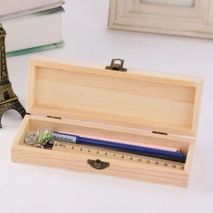 For Peinture Coloration wooden storage box Cadeau ��tui Pin Naturel Bois - Imagen 1 de 12