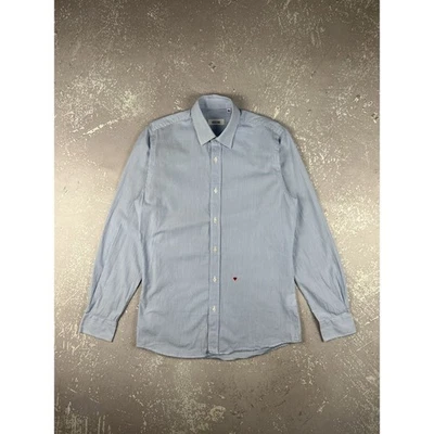 Camisa Moschino Mini Corazón LS Algodón Rayas Vintage Foto 1 de 4