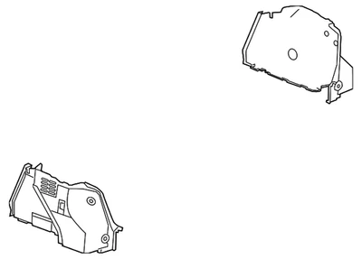 Genuine GM Jet Black Passenger Side Rear Compartment Side Trim 42348232 Foto 1 de 4