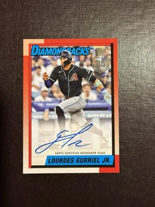 2025 Topps Series 1 Lourdes Gurriel Jr. 1990 Retro On-Card Auto Diamondbacks - Picture 1 of 2