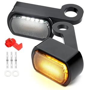 For Harley Sportster XL Front Turn Signal Handlebar LED Light Kit 2004-up - Picture 1 of 7