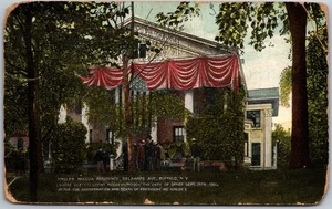 Tarjeta postal 1912 Ansley Wilcox Residence Delaware Ave Buffalo Nueva York H860 - Imagen 1 de 2