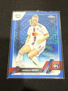 Amandine Henry Blue /250 Topps Chrome 2023 UEFA - Picture 1 of 2