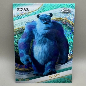 2025 Topps Chrome Disney Sulley Aqua Mini Diamond 004/199 Monsters Inc. - Imagen 1 de 2