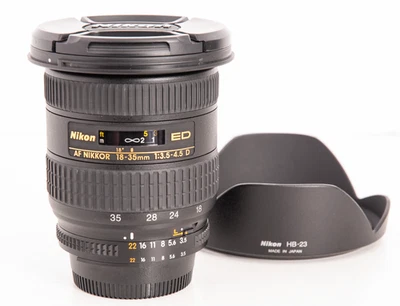 Nikon AF Nikkor 18-35mm f/3.5-4.5 D ED *Exc+ Wide Angle Zoom Lens FX & DX - Image 1 of 4