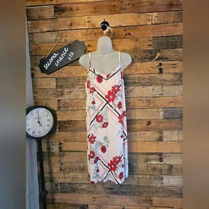 Soma Cool Nights Damen Nachthemd rosa Blumen Rücken Spitze Negligee Gr. M - Bild 1 von 14