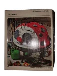 New 1971 Betty Crocker Recipe Card Library Replacement Cards Childrens Parties - Picture 1 of 1