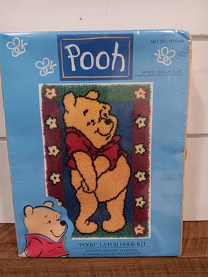 Disney Winnie The Pooh Latch Hook Kit 20”X30”  Sealed Box Made In USA - Image 1 of 4