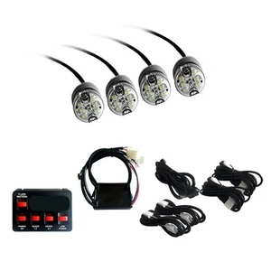 Recon Strobe Light Kit 36Watt 4Bulb Professional-Grade LED All Plug & Play Clear - Picture 1 of 2