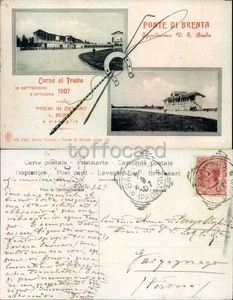 PADOVA PROVINCIA-PONTE DI BRENTA-IPPODROMO TROTTO 1907-D10-97 - Picture 1 of 1