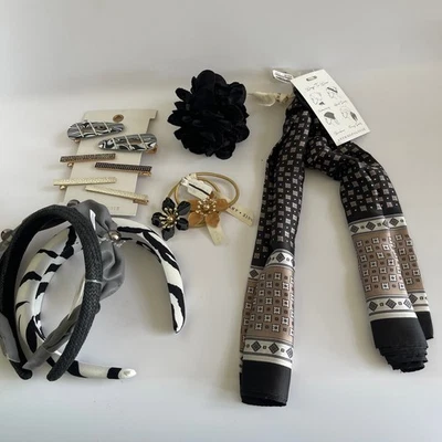 Anthropologie Paquete de Accesorios para el Cabello Boho Luxe Set de Regalo Curado Foto 1 de 4