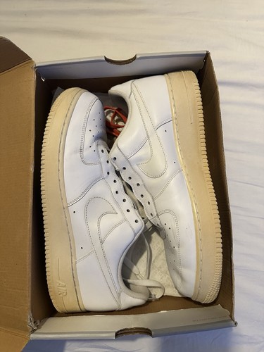 Nike Air Force 1 '07 Low Triple White taglia UK 11