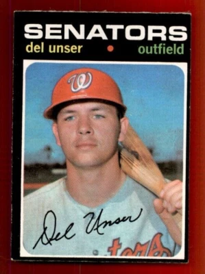 1971 O-Pee-Chee #33 Del Unser EX - Image 1 of 2