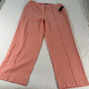 The Limited Pants Womens 16 Peach High Rise Wide Leg Office Career Beach NEW - Picture 1 of 17