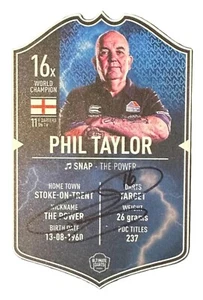 PHIL TAYLOR Small Signed Ultimate Card INC FREE P&P TO UK ONLY - Picture 1 of 1