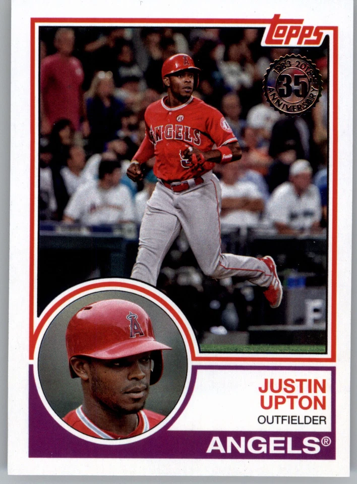 2018 Topps 1983 Topps Baseball 83-55 Justin Upton  Los Angeles Angels - Image 1 of 1
