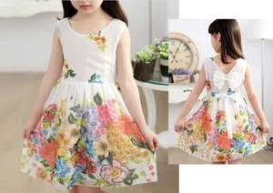 Summer Sale New Kids Fashion Pretty Dress Flower Girl Dress Chiffon 4-5 Years - Picture 1 of 3