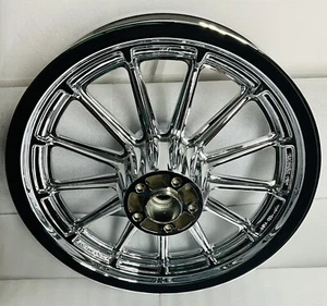 Harley fxr rear Wheel 1992 -99 dyna FXDL LOWRIDER 13 SPOKES Chrome EXCHANGE - Picture 1 of 11