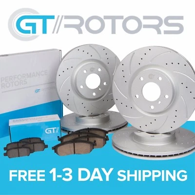[Front & Rear] Brake Disc Rotors & Ceramic Pads for Toyota Corolla 2009 - 2019 - Image 1 of 4