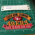 San Francisco 49ers Back to Back Super Bowl Champs Patch