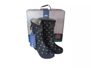 Joules 209675 Molly Welly Navy Ladybird Mid Height Wellingtons Wellies Size 3 - Picture 1 of 9