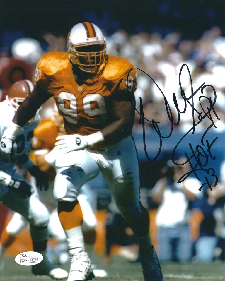 Warren Sapp Tampa Bay Bucs Signed 8x10 Photo JSA - Image 1 of 1