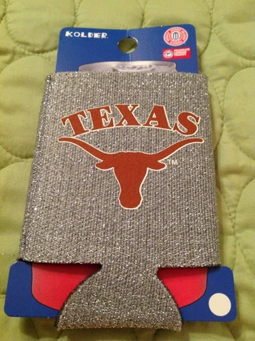 TEXAS LONGHORNS KOOZIE CAN COOLER HOLDER COLLEGE TEAM LOGO NEW KOLDER FOOTBALL Cover