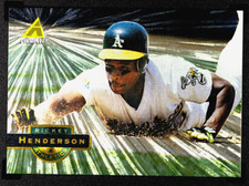 1994 Pinnacle Rickey Henderson Museum Coll FOIL #450 HOF - NM-Mint+, Iconic Set!