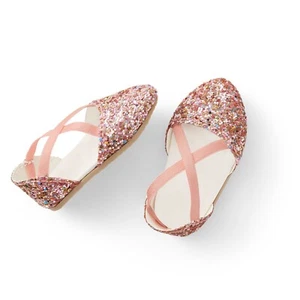 American Girl AG Fashion Show Frosty Frills Sparkle Flats Shoes for 18" Doll NEW - Picture 1 of 3