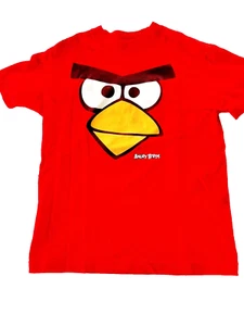 Angry Birds Boys T-Shirt Red Short Sleeve Size 8 - Picture 1 of 12