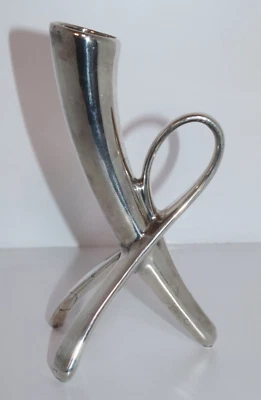 Art Deco Spahr Silver Overlay Porzellan Vase mit 1000er Silberauflage  /"743 - Bild 1 von 4