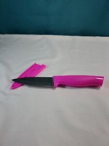 Tupperware Chef Series Utility Knife Sheath 4" Blade Bight Neon Pink