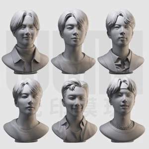 1/16 Resin Figure Bust 6 Handsome Men Asian Guys Unassembled Unpainted 366 - Picture 1 of 1