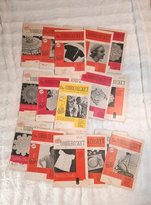 Vintage Lot of 19 The Workbasket Home and Needlecraft 1955 1956 1957 1959 - Image 1 of 4