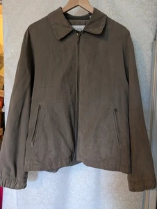 Joseph Feiss Wildlederimitat Bomberjacke taupe großer Kragen Retro Gr. Große - Bild 1 von 22