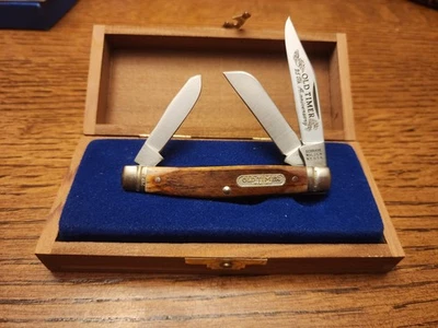 Faca de bolso Schrade EUA temporizador antigo 34OT prata esterlina 25º aniversário rara  - Imagem 1 de 4