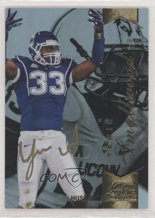 2014 Flair Showcase Auto Row 2 Yawin Smallwood #9 Rookie Auto RC - Image 1 of 2