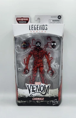 FIGURA DE ACCIÓN MARVEL LEGENDS CARNAGE VENOMPOOL BAF WAVE CLETUS KASADY 6" Foto 1 de 4