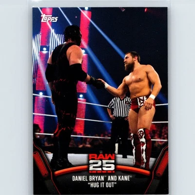 2018 Topps WWE Then Now Forever Daniel Bryan and Kane #RAW-37 25 Years of Raw - Image 1 of 2