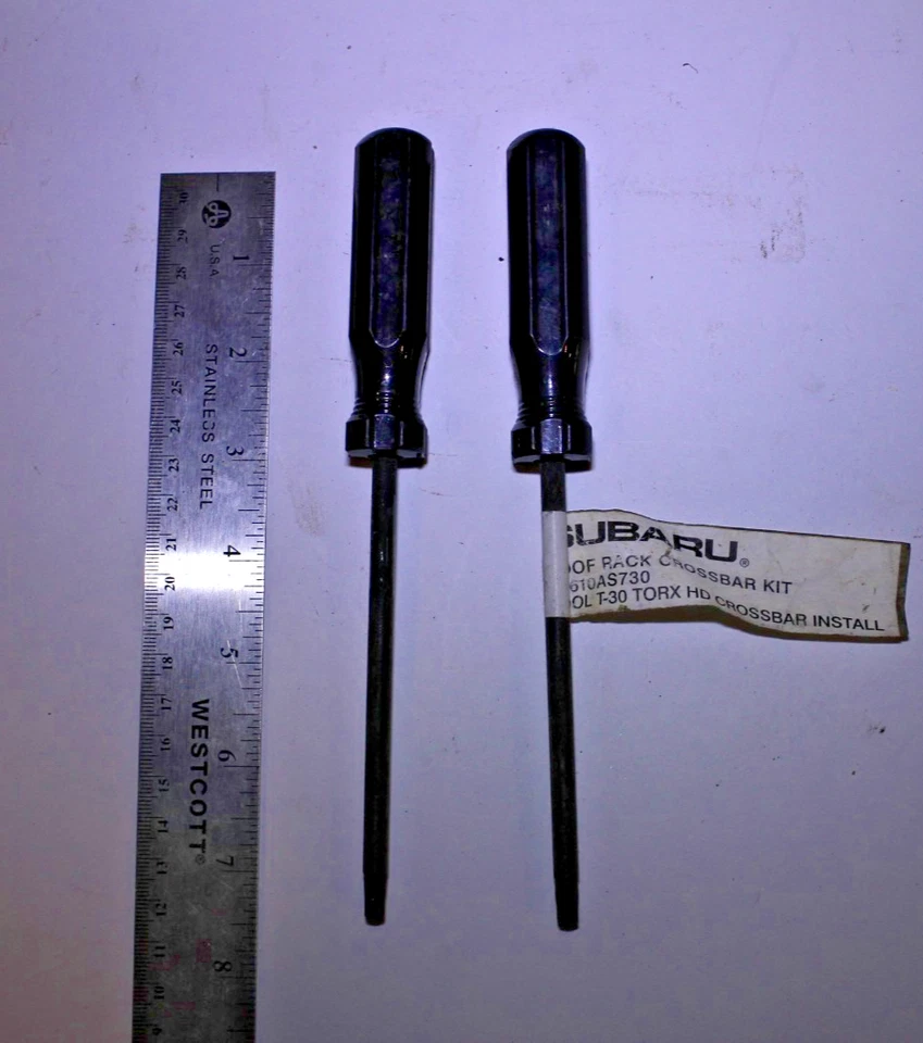 Subaru Roof Rack Crossbar Install Kit Tool T-30 Torx HD, # E3610AS730 - image 1 of 1