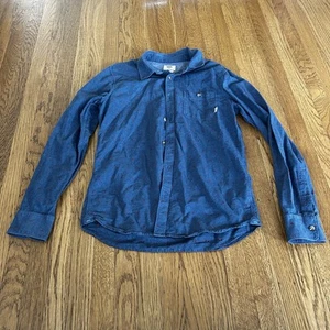 Vans Long Sleeve Button Up Shirt  Men's Small Blue. Pocket Skate Casual - Picture 1 of 6